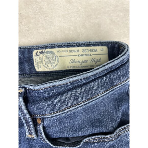 Diesel Jeans Skinzee High Women’s Size 28 X 32 Super Slim Skinny High Waist - Picture 3 of 10